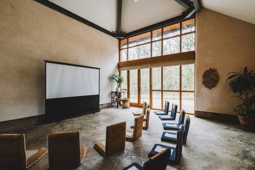 Film night in the barn